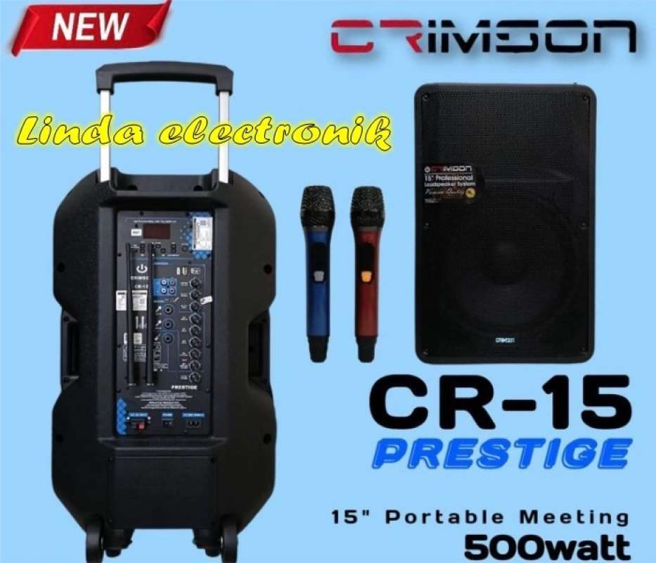 Jual speaker portable wireless crimson cr 15 prestige cr15