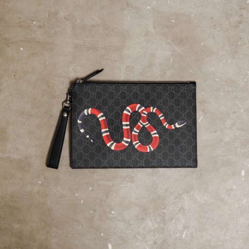 Gucci snake clutch bag hotsell
