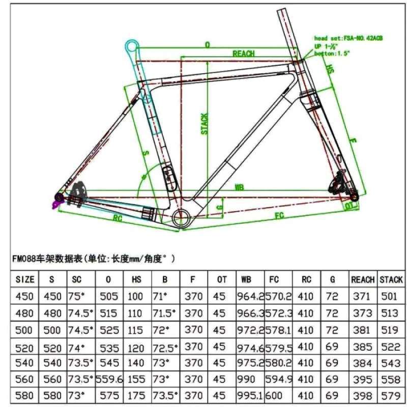 Jual Frame Hongfu Fm 088 Disc Brake Carbon Roadbike di Seller