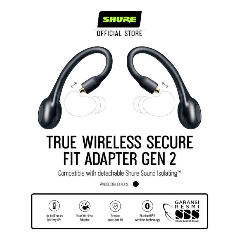 Shure true wireless secure fit sales adapter