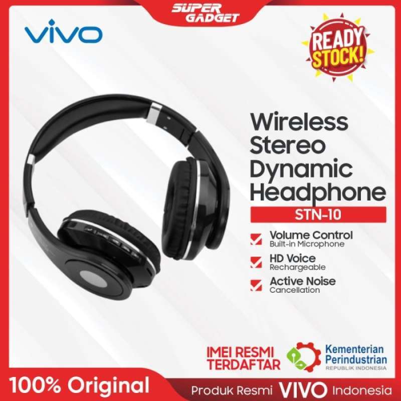 Jual VIVO STN 10 HEADPHONE WIRELESS STERO DYNAMIC EARPHONE
