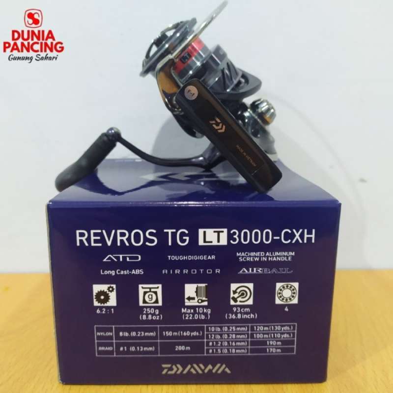 Reel Pancing Daiwa Revros 2020 Lt 1000 2000 2500 3000 Tg Power Handle
