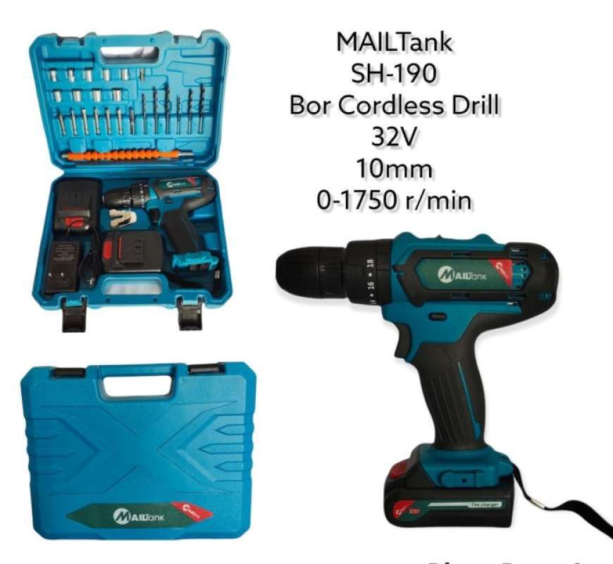 Promo MAILTANK SH190 Bor Cordless Drill Baterai Tangan Beton