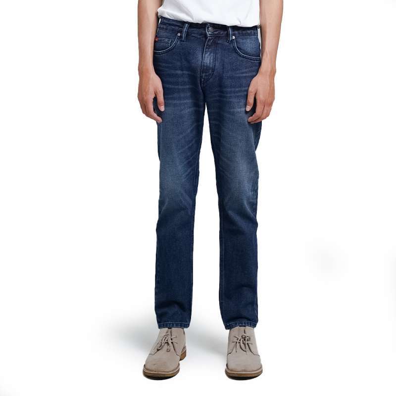 Lee Cooper Tapered Fit Jeans Arthur Worn Dark Blue 24