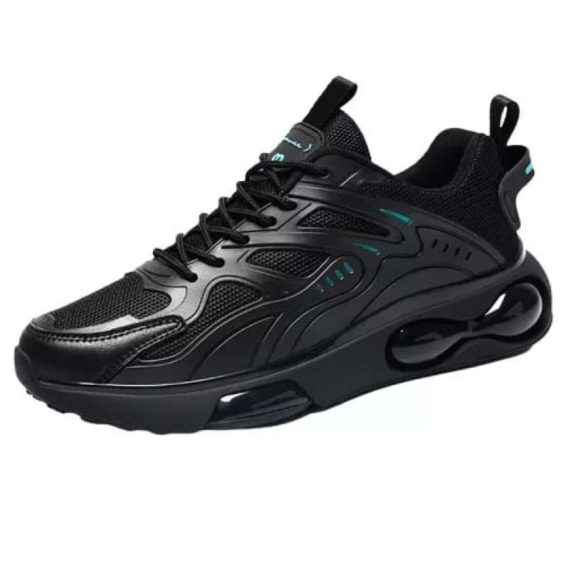 Promo Sepatu Sneakers Pria Sport Hitam LV0322 42 HITAM HIJAU