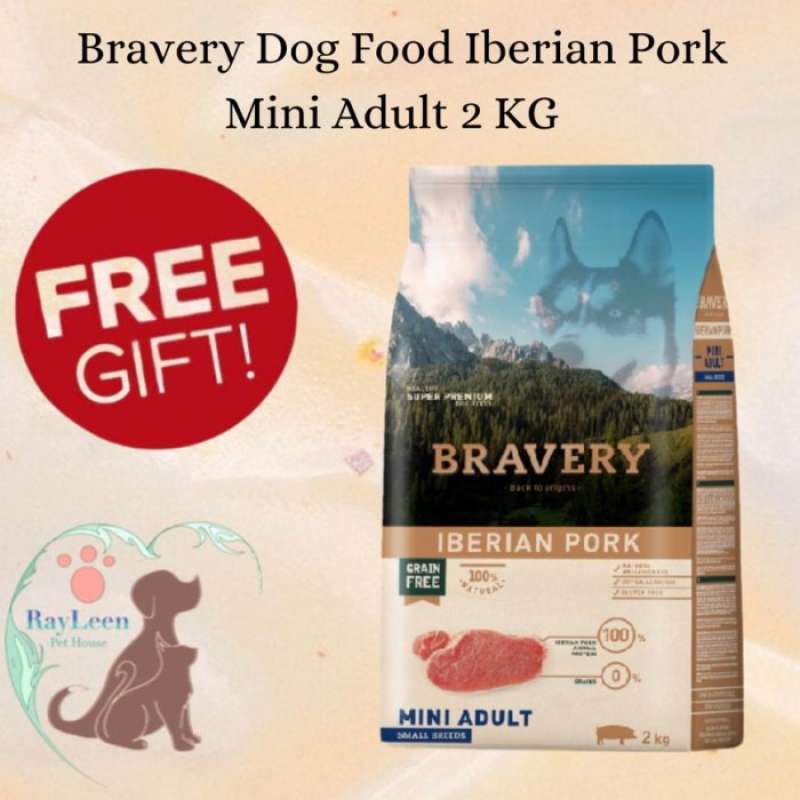 Promo Bravery Dog Food Iberian Pork Mini Adult 2 kg Diskon 23 di