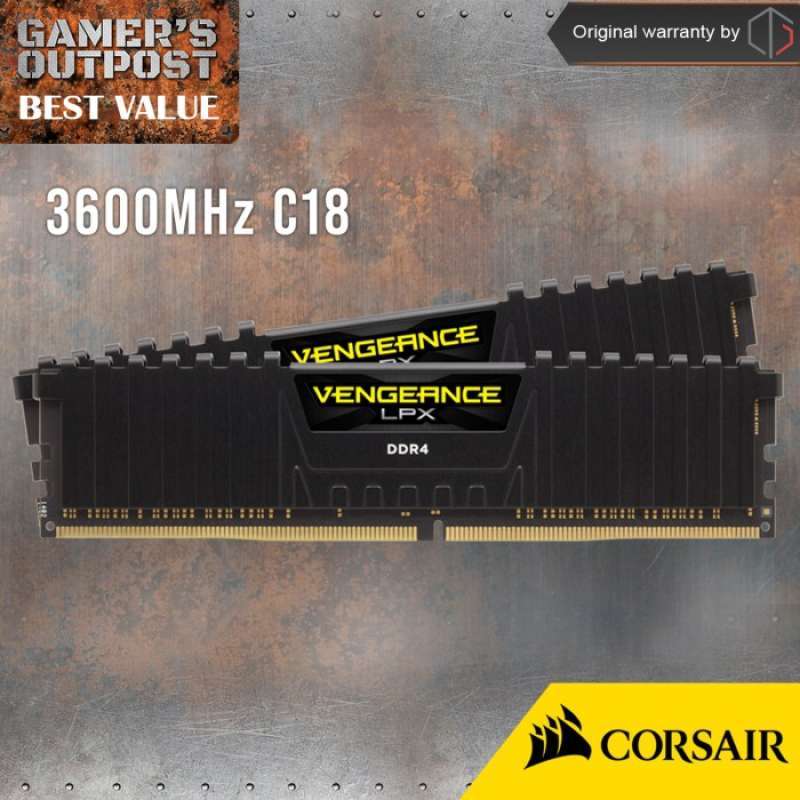 Promo Vengeance Lpx 16gb 2x8gb Ddr4 3600mhz Cmk16gx4m2d3600c18 Diskon 23 Di Seller Ulita Store Kalibata Kota Jakarta Selatan Blibli