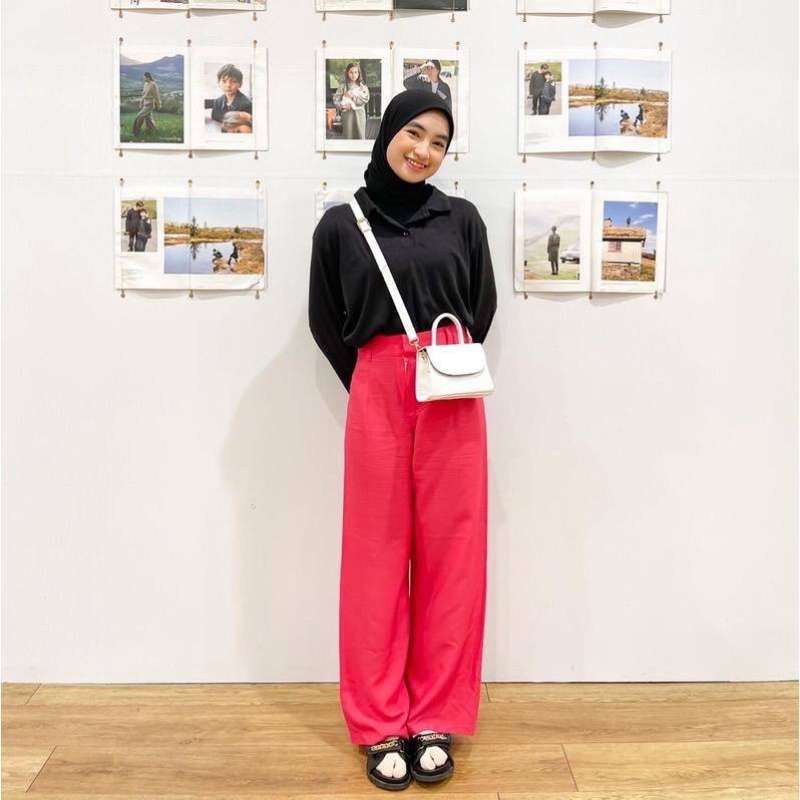 Ootd Kulot Putih Kulot Style Hijab Jual OOTD Malika Outer Brukat