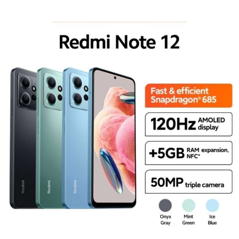 Promo Xiaomi Redmi Note 12 6 128 RAM 6GB ROM 128GB GARANSI RESMI