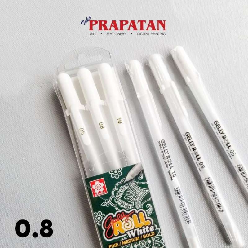 Sakura Gelly Roll White Pen