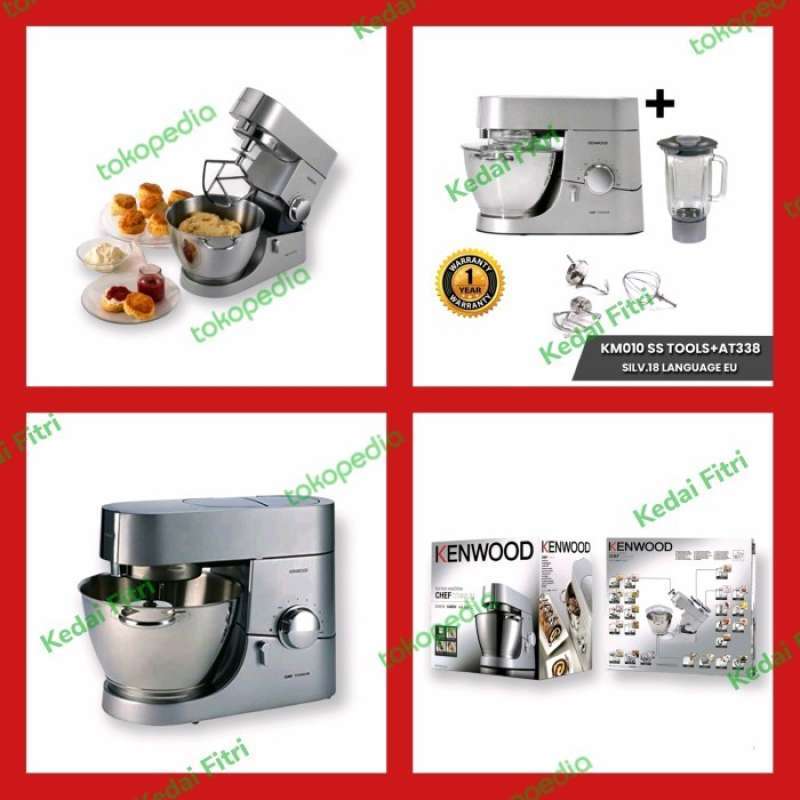 Jual STAND MIXER KENWOOD CHEF TITANIUM KM010 BLENDER AT338 di