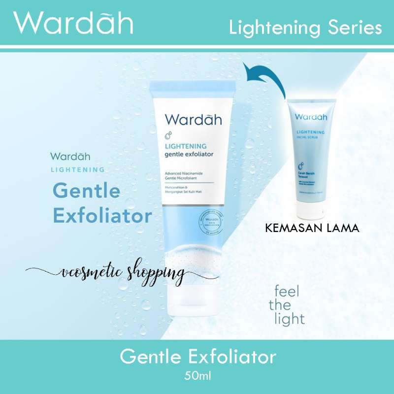 Jual Wardah Lightening Facial Scrub Gentle Exfoliator 50ml di