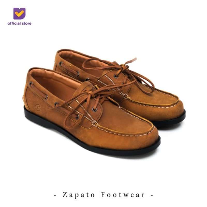 Sepatu Boat Shoes Pria Footstep Footwear Zapato 0.9 Leather 41