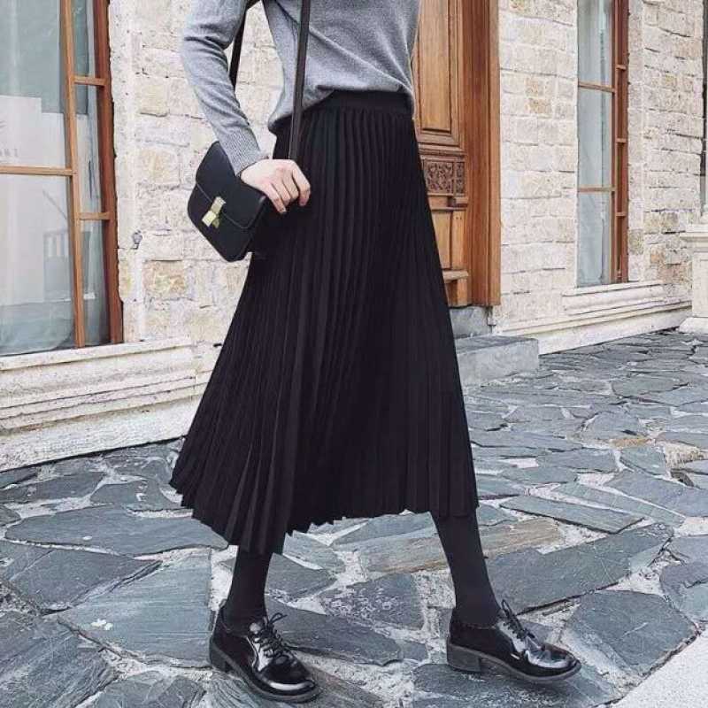 Midi Rok Winter Promo Gm Import Midi Skirt Woman Winter Autumn