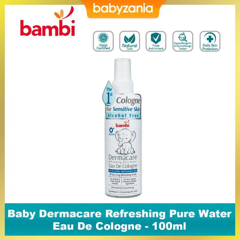 Jual Bambi Baby Dermacare Refreshing Pure Water Eau De Cologne