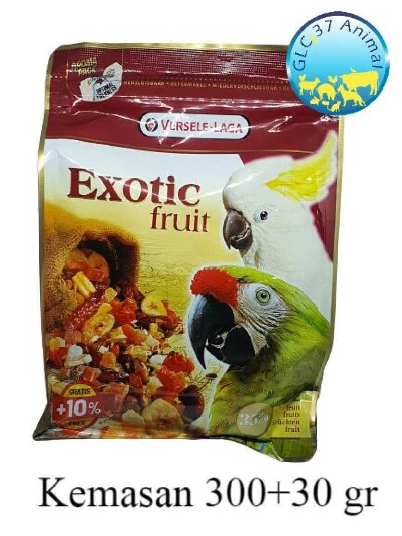 Promo Versele Laga Exotic Fruit 300gr + Free 30gr pakan burung parrot fruit  Diskon 23% di Seller Laraji Store - Kalibata, Kota Jakarta Selatan