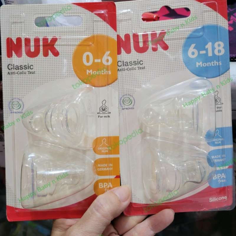 Nuk classic anti colic teat top