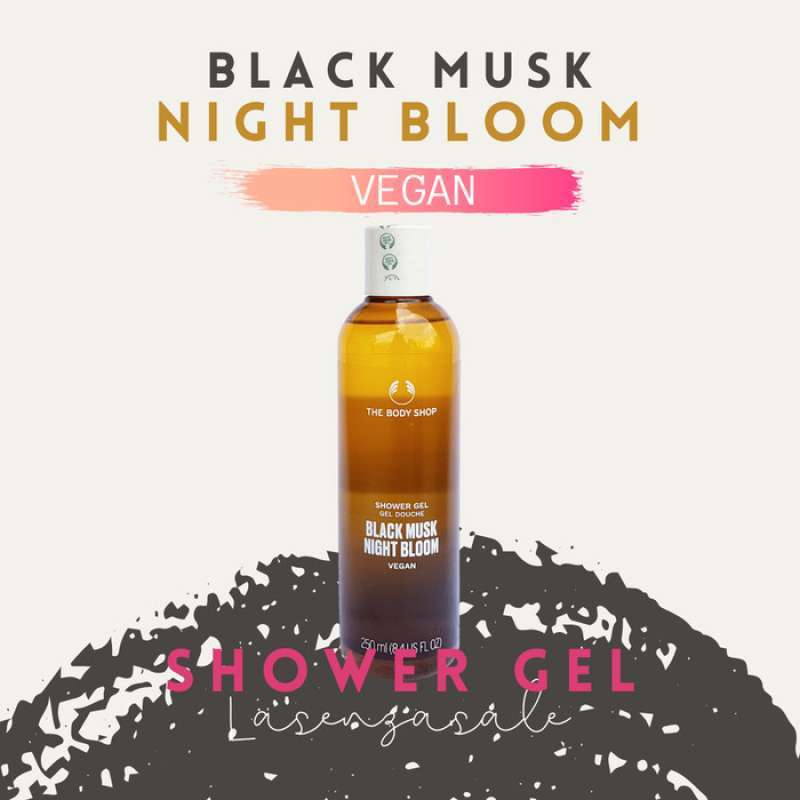 Body shop black musk night bloom shower 2025 gel