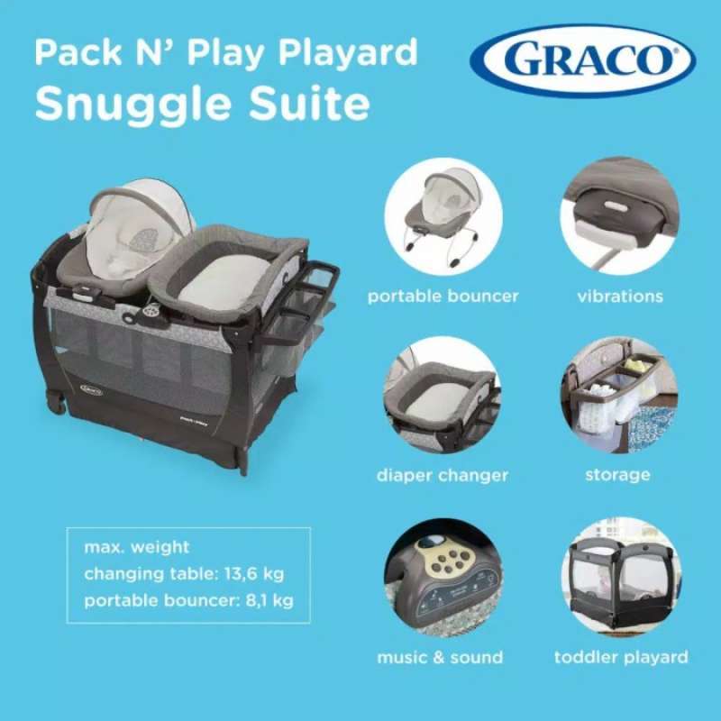 Promo Box Graco Pack n Play Playard Snuggle Suite Lx Box Tidur Bayi Diskon 23 Di Seller Zulmi Store Kalibata Kota Jakarta Selatan Blibli