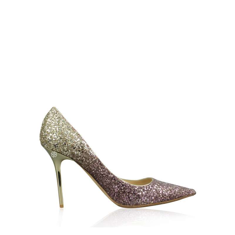 Jimmy Choo Romy Glitter Degrade Roze