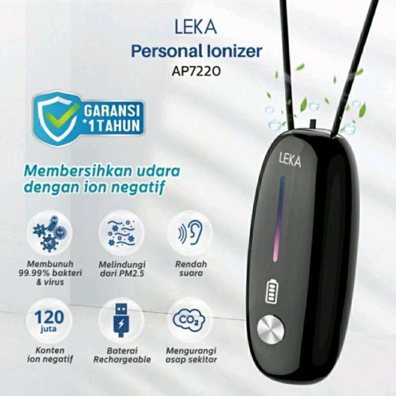 Promo Leka AP7220 Personal Ionizer Purifier Portable Necklace