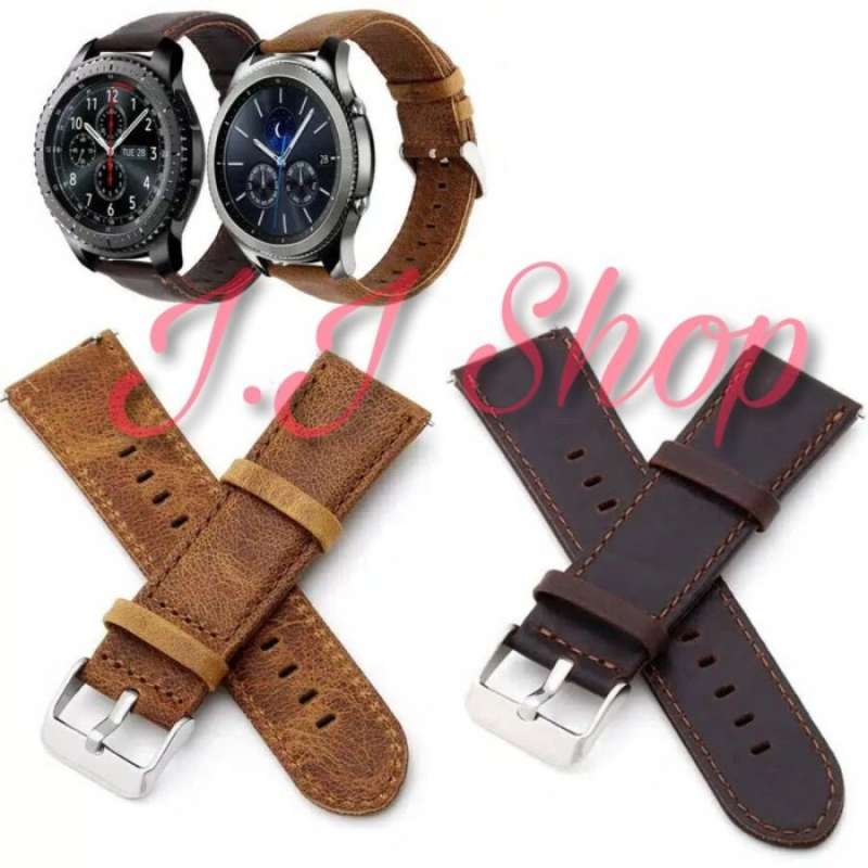 Jual Strap Kulit Leather Watch Band Samsung Gear S3 Classic Frontier Tali Di Seller Ashcollection Rawa Buaya Kota Jakarta Barat Blibli