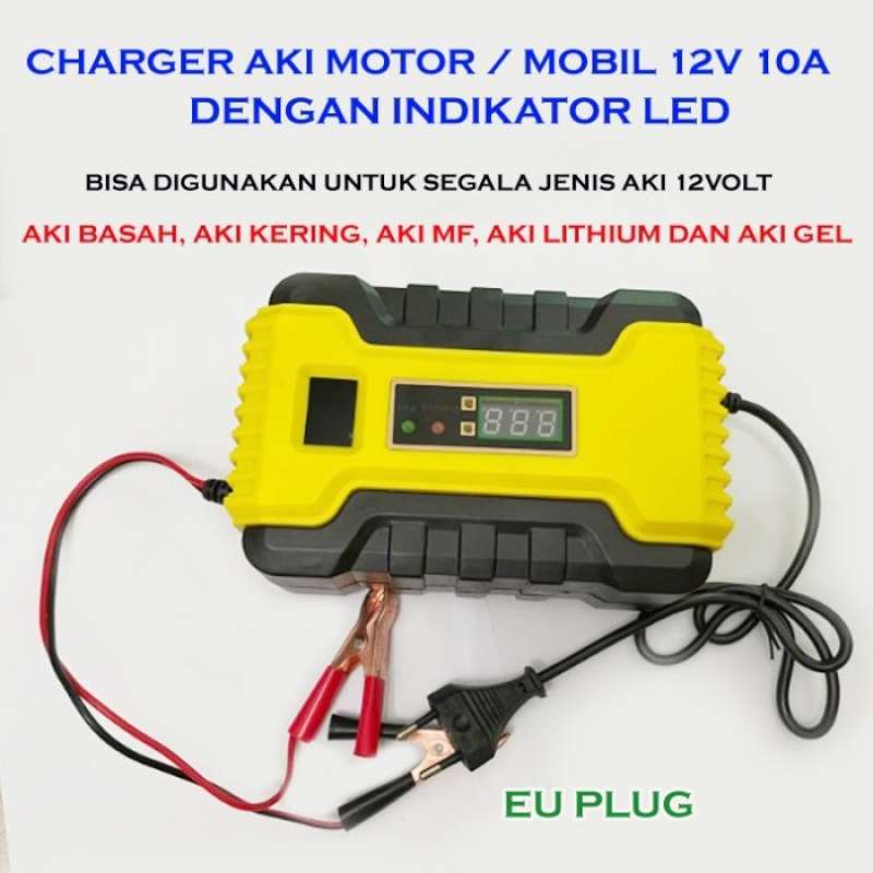 Jual Charger Aki 12V10A Mobil Motor Alat Cas Aki 12V 10A LED di Seller  Terpercaya Shop - Harapan Jaya, Kota Bekasi