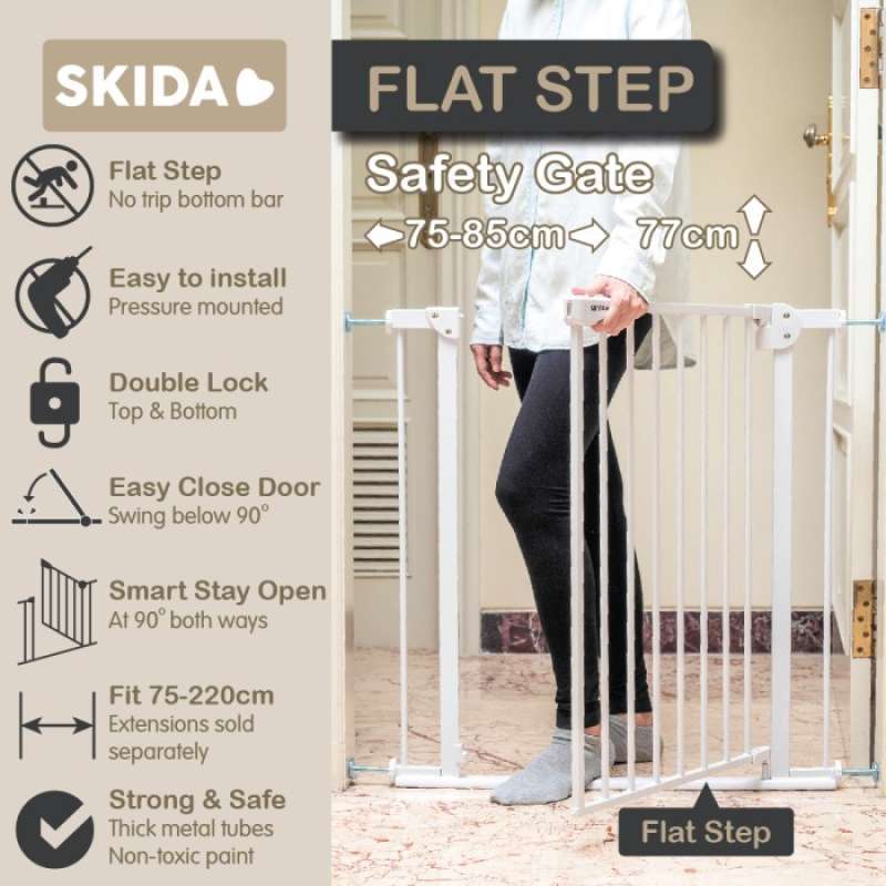 Flat step safety sales gate