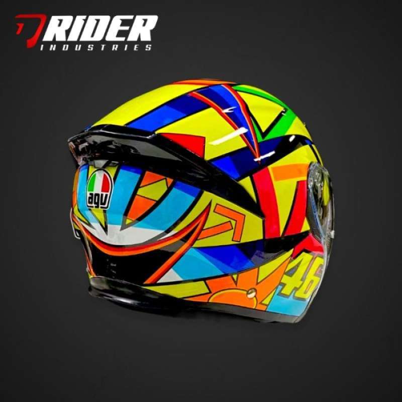 Jual Helm Half Face Agv K5 Jet Soleluna Valentino Rossi 2017 Sdi
