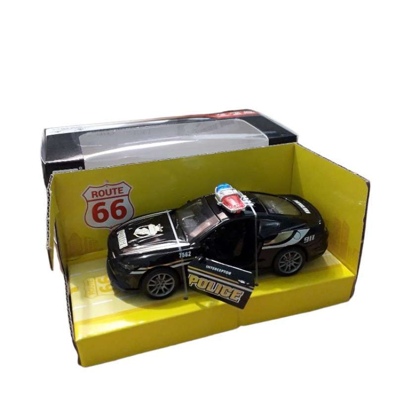 Diecast Model Police Car Route 66 61T01 Mainan Diecast Mobil Polisi KP