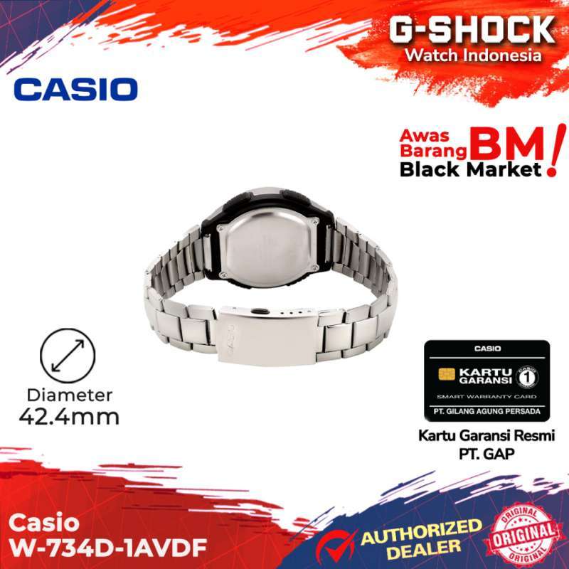 Casio General W 734D 1AVDF W 734D W 734 W734D W 734D