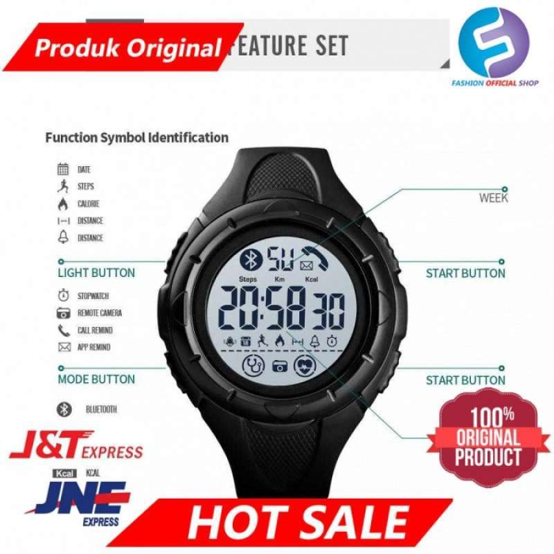 Promo Skmei Jam Tangan Smartwatch Pedometer 1542 Hitam Hitam Diskon 33 Di Seller Mba Ayu Tugu Selatan Kota Jakarta Utara Blibli