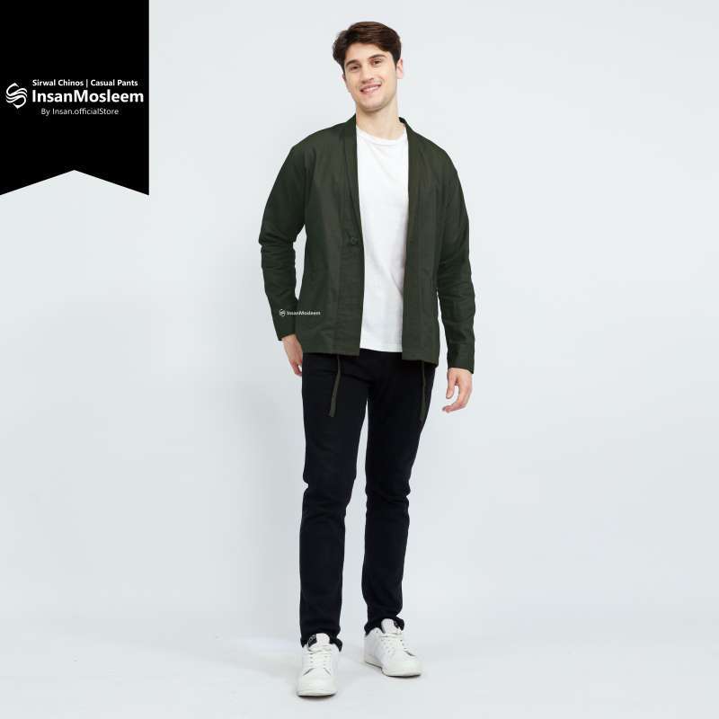 Jual Outer Cardigan Model Kimono Jepang Outer Pria Army M Di