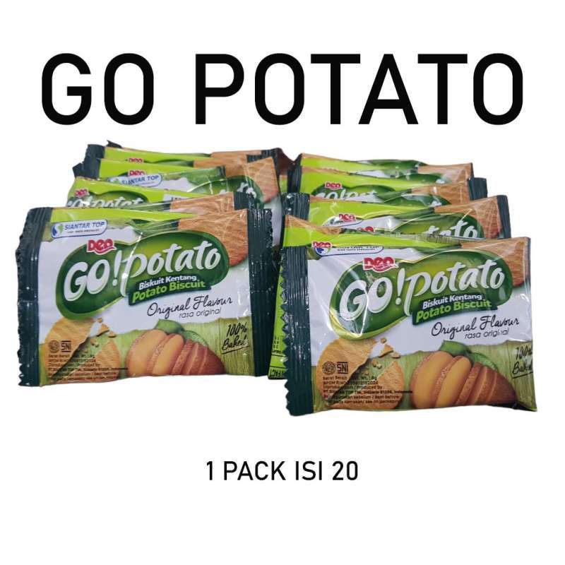 DEO GO POTATO BISKUIT KENTANG 1 PACK ISI 20