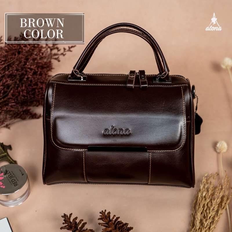 VERISH Hestia Series Tas Kulit Selempang New Sling Shoulder Bag Bahan Kulit  Sapi Asli Fashion Wanita Cewek Original Brand