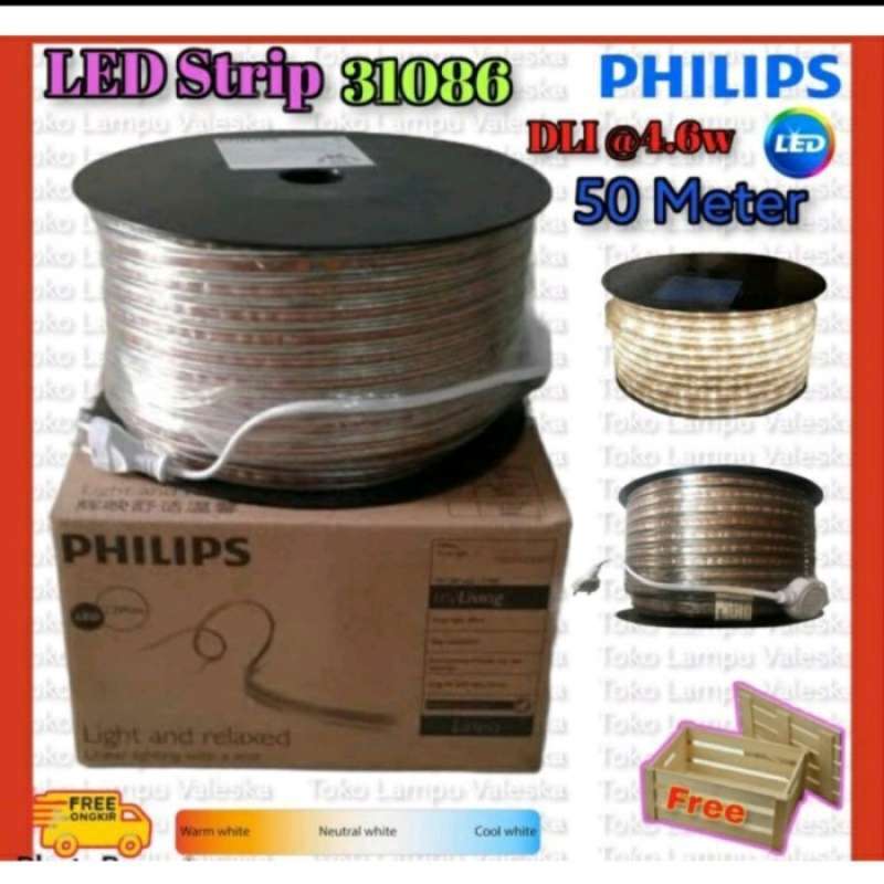 Promo led strip Philips DLI 31086 50m 50 meter 4 6 watt philips