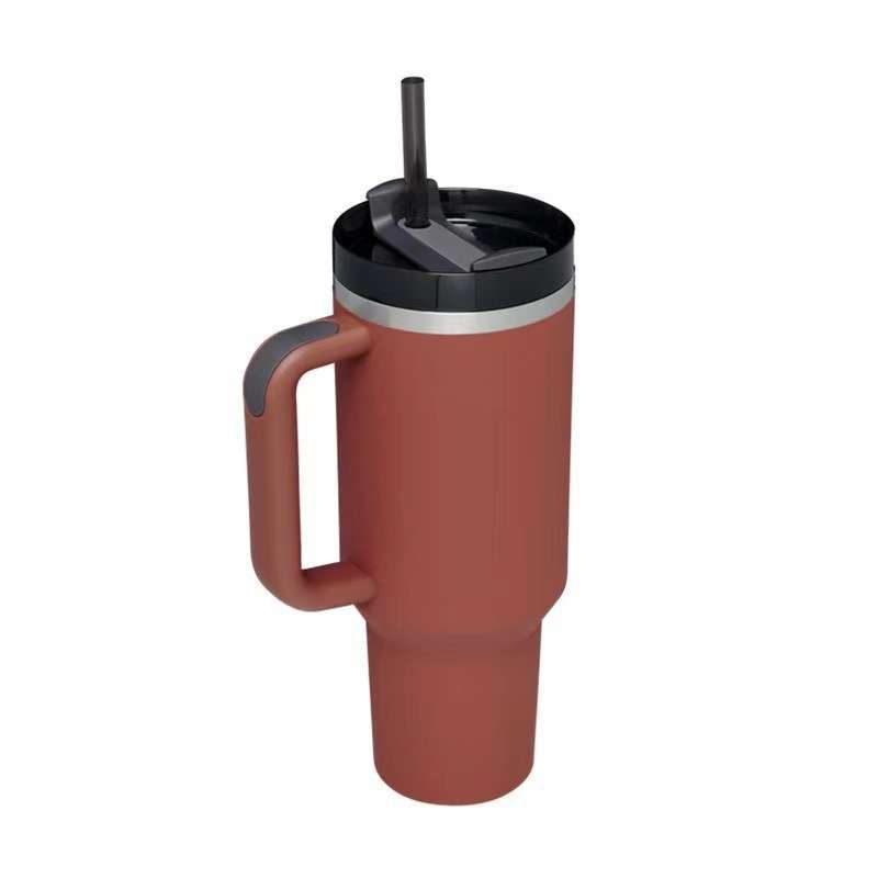 Tumbler Big Size Jumbo Stainless Steel 40oz 1200ml Botol Minum Water Bottle  Tumbler Dengan Pegangan Cangkir Mobil Tempat Thermos Termos Travel Cup