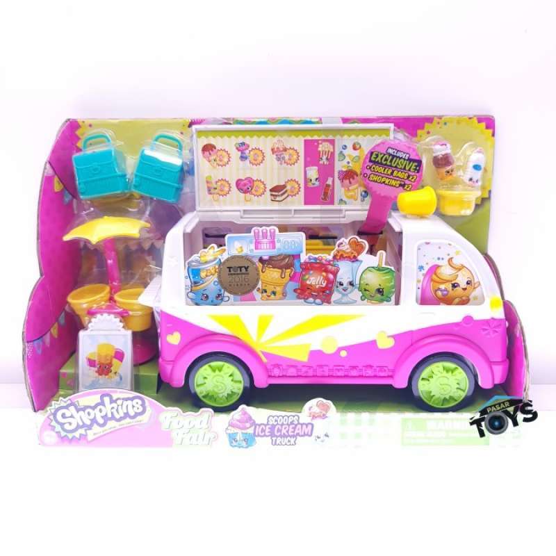 Shopkins scoops ice store cream truck playset