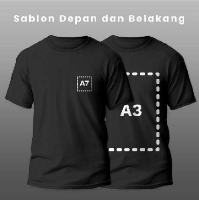Design shop kaos polos