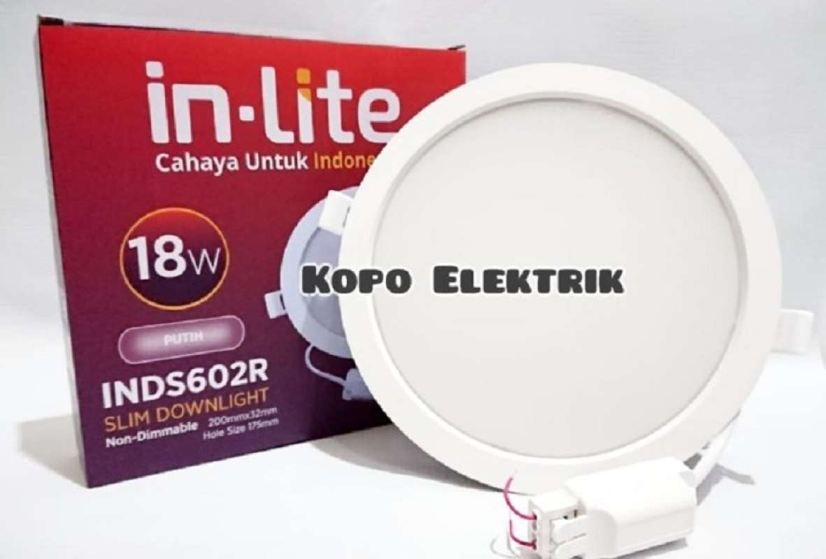 Jual Lampu Downlight Led Inds602r 18 Watt Inlite Slim Di Seller Kopo Elektrik Rahayu Kab. Bandung Blibli