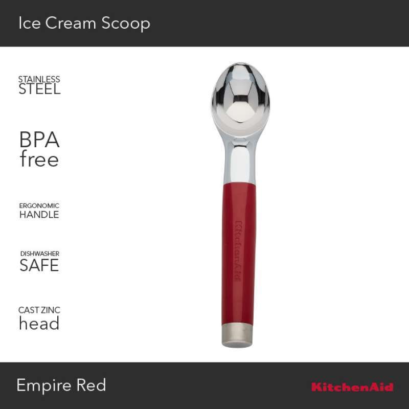 KitchenAid Ice Cream Scoop - Empire Red