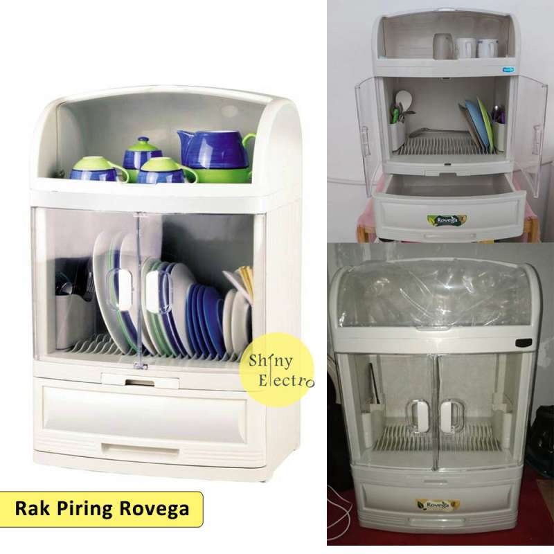 Promo Rak Laci Piring Mangkok Gelas Sendok Garpu Dapur Rovega