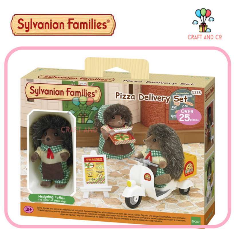 Sylvanian families pizza delivery set 2025
