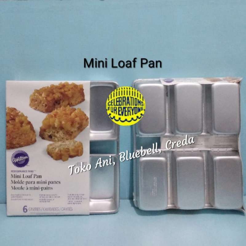 Wilton 2105-9791 Aluminum 6-Cavity Mini Loaf Pan