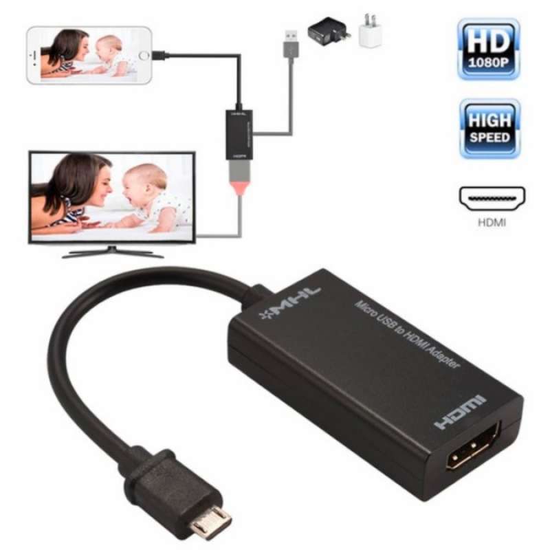 Promo Kabel Mhl Converter Micro Usb To Hdmi Kabel For Hp Android