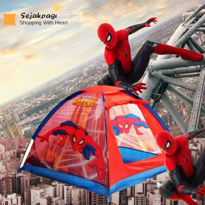 Promo Tenda Anak Bermain Kartun Motif Spiderman Tent - Spiderman Diskon 33%  di Seller nawangshop - Harapan Jaya, Kota Bekasi