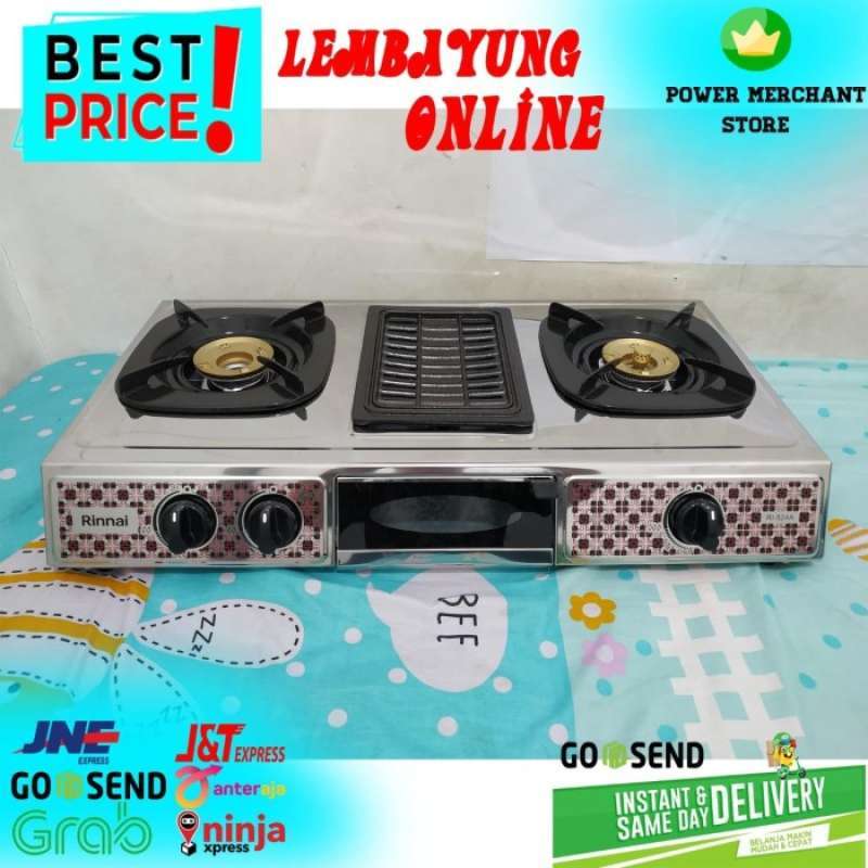 Promo RINNAI RI-524A Kompor Gas 2 Tungku + Griller Diskon 23% di Seller  TOKO AULYA 1 - Cipinang Besar Selatan, Kota Jakarta Timur | Blibli