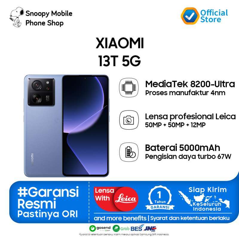 Jual Xiaomi 13T 5G - 12/256GB - GARANSI RESMI PT. XIAOMI INDONESIA - Alpine  Blue di Seller Snoopy Mobile Phone Shop Official Store - Online - Kota  Bandung