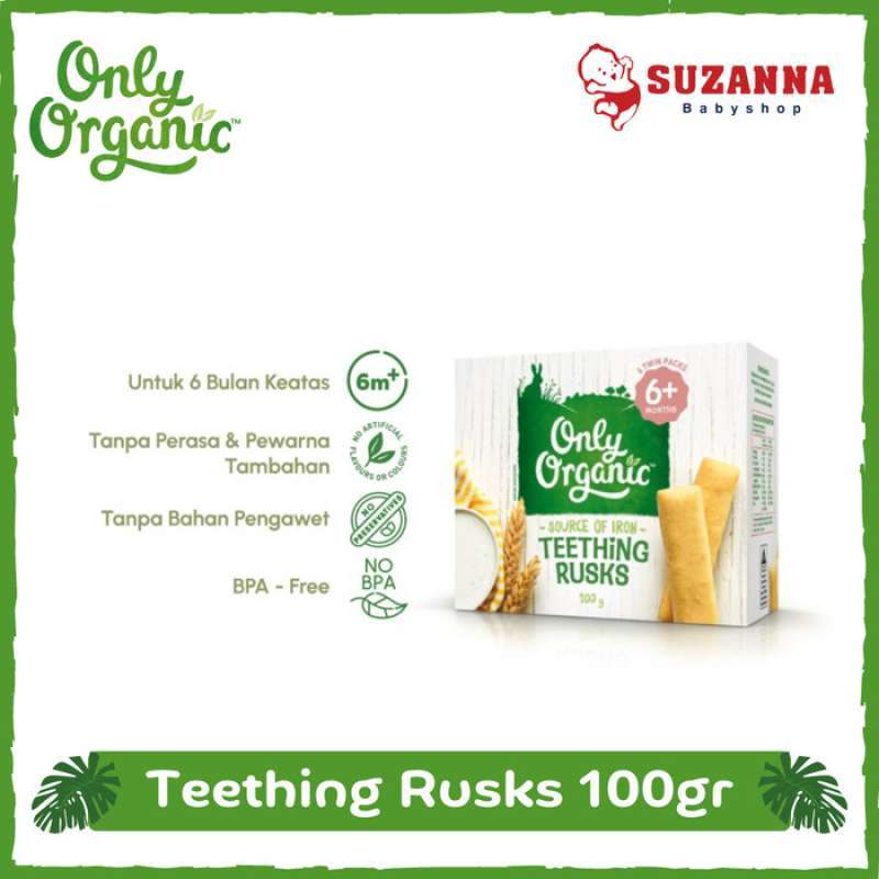 Only organic teething rusks sales