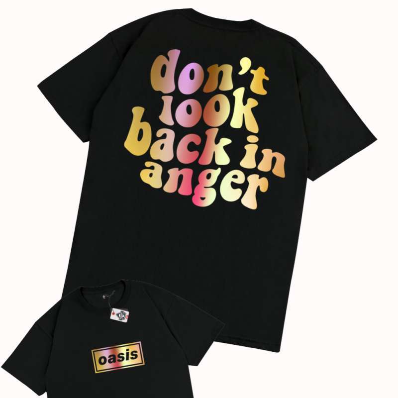 新品 Oasis Don't Look Back In Anger Tシャツ オアシスの往年の名曲を
